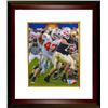 Image 1 : AJ Hawk Signed Ohio State Buckeyes 8X10 Photo Custom Framed