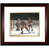 Image 1 : Gordie Howe Signed Detroit Redwings 8X10 Photo Vs Montreal Canadiens Custom Framed