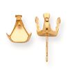 Image 1 : 14Ky Trillion Snap-In 5.0Mm Earring Setting