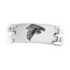 Image 1 : Stainless Steel and Rubber Atlanta Falcons Team Logo Bracelet - 8 Inch
