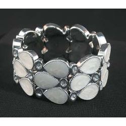 White Stretch Bracelet