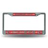 Image 1 : Kansas City Chiefs NFL Bling Glitter Chrome License Plate Frame