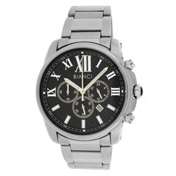 Roberto Bianci Men's All Steel Sports Chronograph Watch With Black Face-5451MCHR