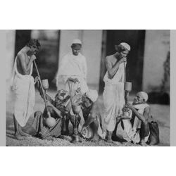 Indian Smokers (Canvas Art)