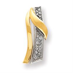 14K Two-Tone Diamond Pendant