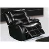 Image 1 : Gramercy Black Leather Rocker Recliner