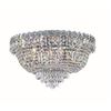 Image 1 : 1900 Century Collection Flush Mount D20in H12in Lt:9 Chrome Finish (Swarovski Strass/Elements Crysta