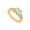 Diamond Engagement Ring : 14K Yellow Gold - 1.00 CT Diamonds