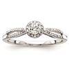 14K White Gold Diamond Semi-Mount Engagement Ring