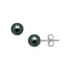 Akoya Cultured Pearl Stud Earrings : 14K White Gold – 9 MM