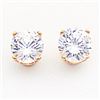 Image 1 : 14K 5.75Mm Round Stud Earring Mountings