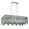 Image 1 : 2035 Maxime Collection Hanging Fixture L32in W16in H10.5in Lt:16 Chrome Finish (Elegant Cut Crystals