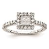 Image 1 : 14K White Gold Diamond Engagement Ring