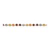 Image 1 : 14K 7In Completed Genuine Round Gemstone Rainbow Bracelet