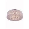 Image 1 : 2914 Amelie Collection Flush Mount D: 24 H: 6.5 Lt: 10 Chrome Finish (Royal Cut Crystals)