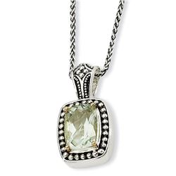 SS W/14K GQ 18In Necklace