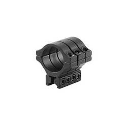 BKL Single 30mm Triple Strap Ring 3/8 or 11mm Dovetail 1.53 Long Low Black