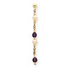 Image 1 : 14K Pink FW Cultured Pearl And Amethyst Dangle Earrings