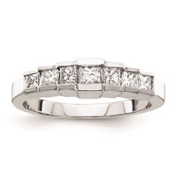 14K White Gold AA Diamond Wedding Band