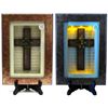Image 1 : Spiritual Harvest Vine Cross Lighted Shadow Box