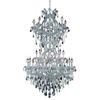 Image 1 : 2800 Maria Theresa Collection Large Hanging Fixture D36in H56in Lt:32+2 Chrome Finish (Royal Cut Cry