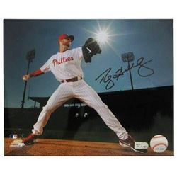Halladay Signed 8x10 Unframed Philadelphia Phillies Photo
