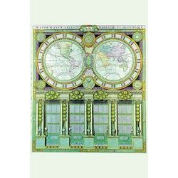 Mappe-Monde Celeste Terrestre et Historique; Stereographic Projection (Canvas Art)