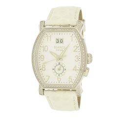 Roberto Bianci Classic Strap Diamond Watch With Two Time Zone And Date - 1860DIA
