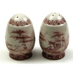 Red Glass Salt & Pepper set