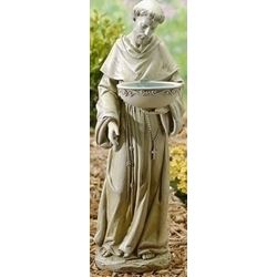 20 St. Francis Solar Birdbath