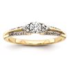 Image 1 : 14K Diamond Semi-Mount Engagement Ring