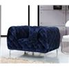 Image 1 : Mercer Navy Velvet Chair