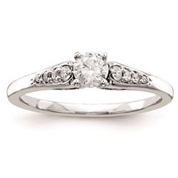 14K White Gold Diamond Semi-Mount Engagement Ring