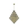 Image 1 : 2039 Maxime Collection Hanging Fixture D30in H41in Lt:28 Gold Finish (Elegant Cut Crystals)