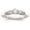 Image 1 : 14K White Gold Diamond Semi-Mount Engagement Ring