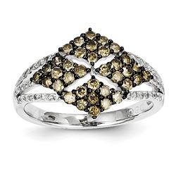 14K WG Wht. & Champ. Dia Ring