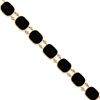 Image 1 : 14K 8.25In Polished Genuine Fancy Onyx Bracelet