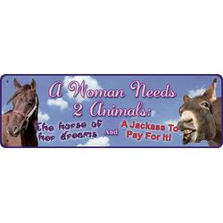 Woman Needs 2 Animals