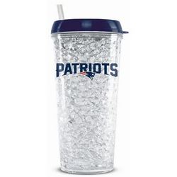 Duckhouse Crystal Tumbler With Straw - New England Patriots