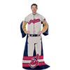 Image 1 : Cleveland Indians MLB Adult Uniform Comfy Throw Blanket w/ Sleeves