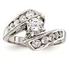 Image 1 : 14K White Gold Diamond Semi-Mount Engagement Ring