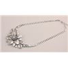 Image 1 : Silver Tone Flower Necklace