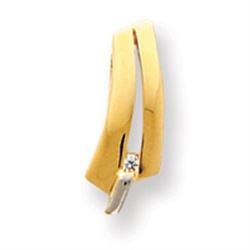 14K Two-Tone Diamond Pendant