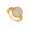 Image 1 : Diamond Circle Ring : 14K Yellow Gold - 1.00 CT Diamonds