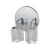 Image 1 : 1282 Mini Collection Wall Fixture Round Canopy L8inx4.5in H13.5in Star Pendant Lt:2 Chrome Finish (S