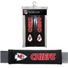 Image 1 : Kansas City Chiefs NFL Seatbelt Pads (Set of 2)