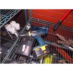 RYOBI CORDLESS DRILL & LITE - +BATTERY & CHARGER