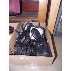 BOX OF CORDS AND ELECTRONICS