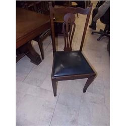 VINTAGE OAK DINING CHAIRS - 1940'S - AS-IS