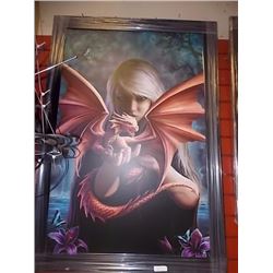 FRAMED PRINT - MOTHER OF DRAGONS - AS-IS